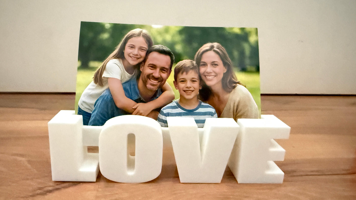 3D-Fotohalter in Namenform