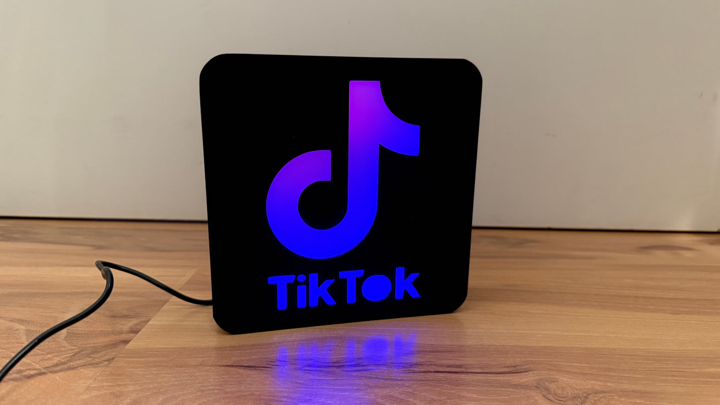 TikTok Lampe mit RGB-Licht