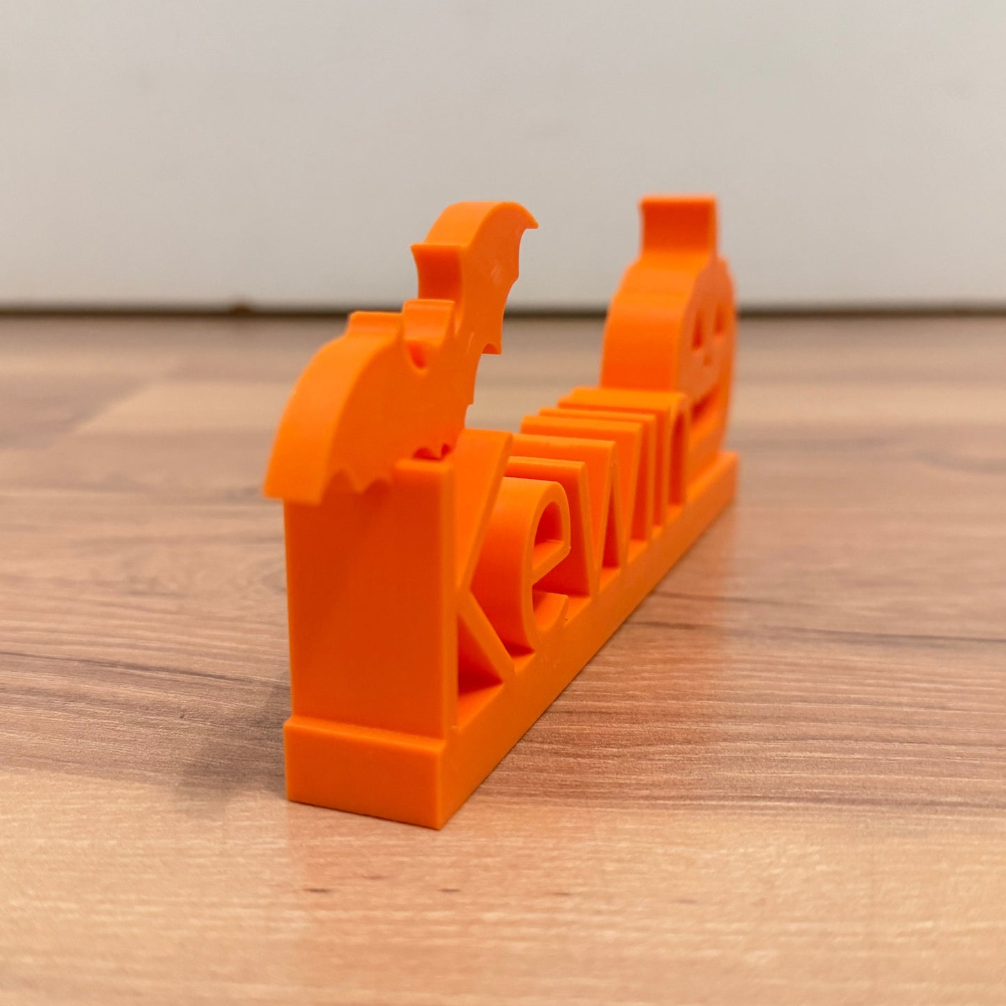 Namensschild mit Kürbis & Fledermaus