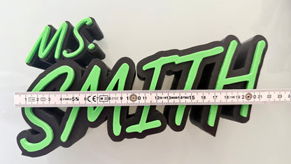 Personalisiertes Namensschild