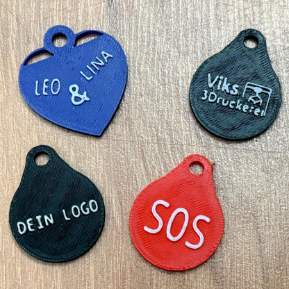 Personalisierbarer NFC-Tag Schlüsselanhänger