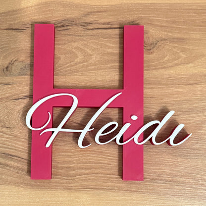 Personalisiertes Türschild