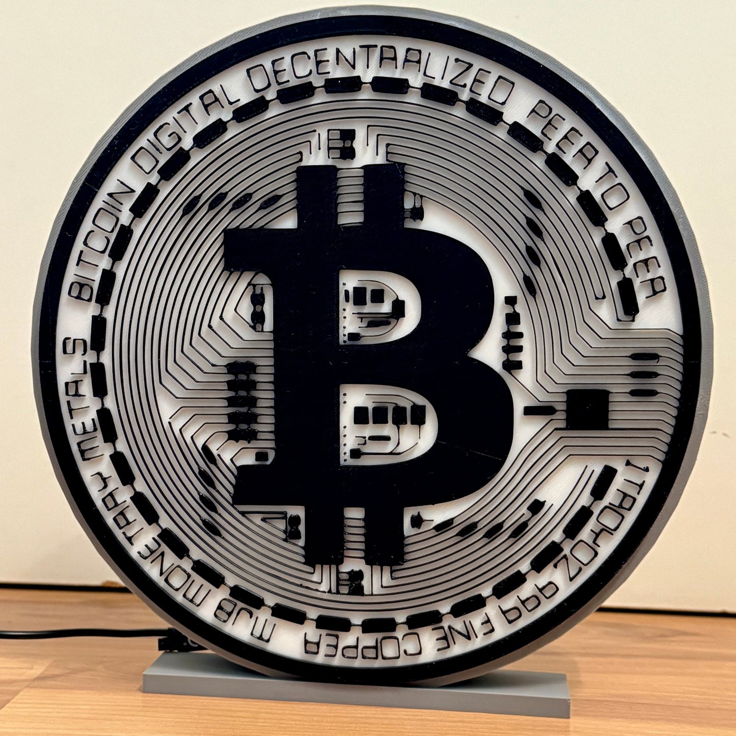 Krypto RGB Lampe – Stylisches Nachtlicht für Krypto-Fans