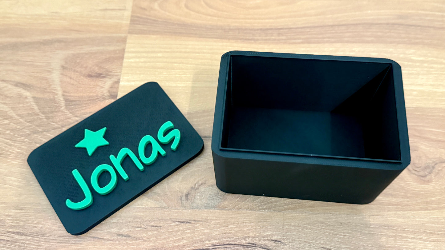 Personalisierte Aufbewahrungsbox aus dem 3D-Drucker