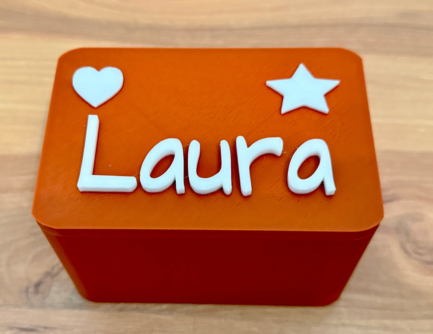 Personalisierte Aufbewahrungsbox aus dem 3D-Drucker