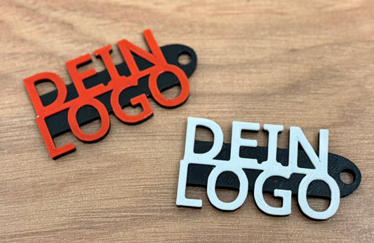 Zweifarbiger Schlüsselanhänger