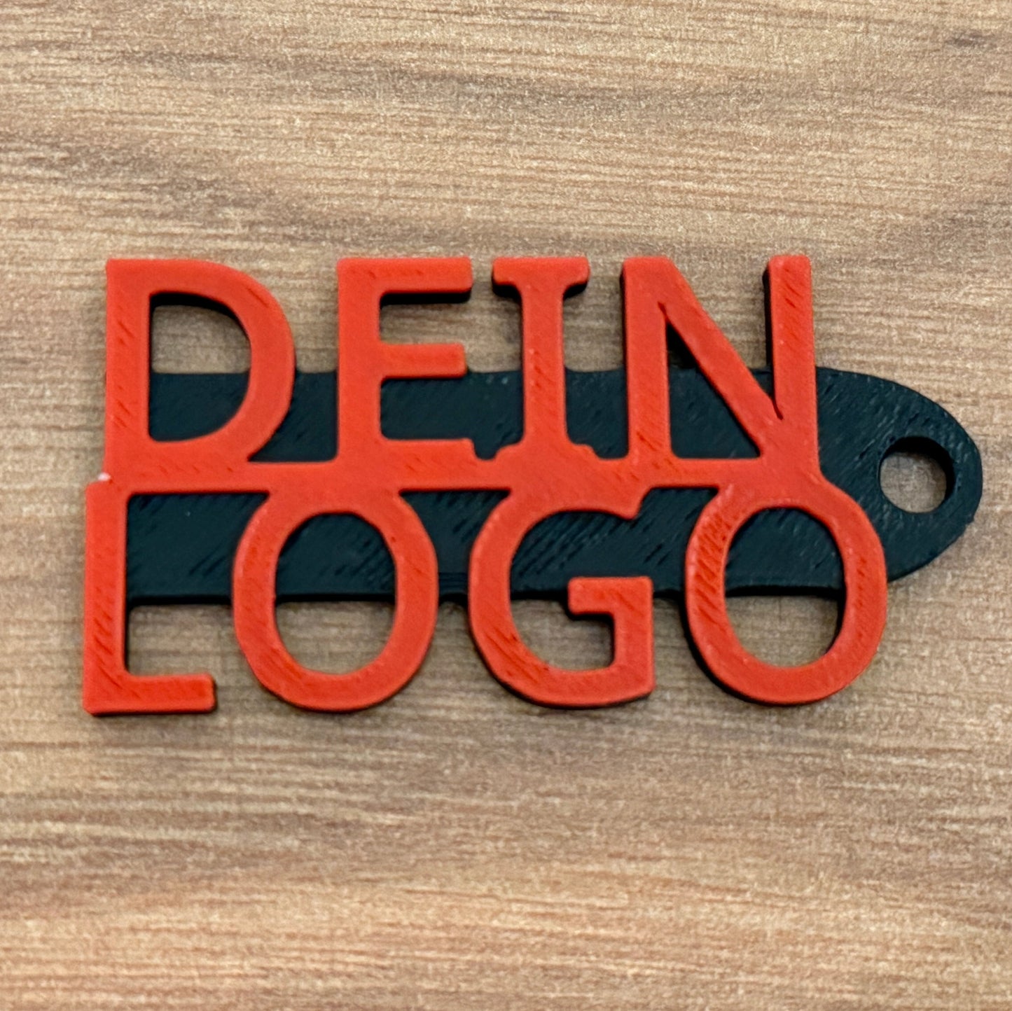 Zweifarbiger Schlüsselanhänger