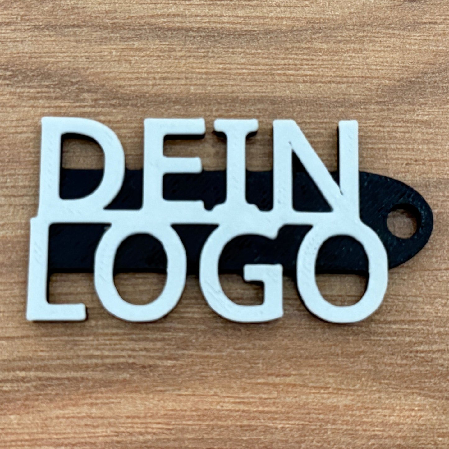 Zweifarbiger Schlüsselanhänger