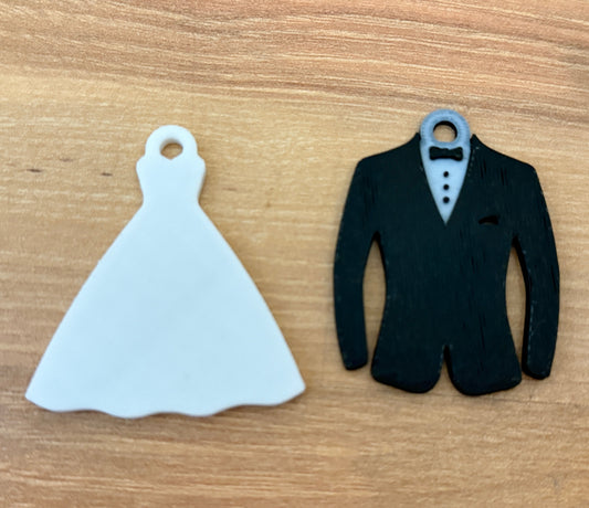 Schlüsselanhänger-Set „Braut & Bräutigam“