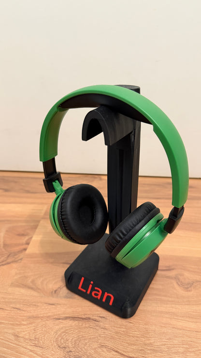 Kopfhörer-Halterung – 3D-gedruckt mit Wunschname & Farbwahl