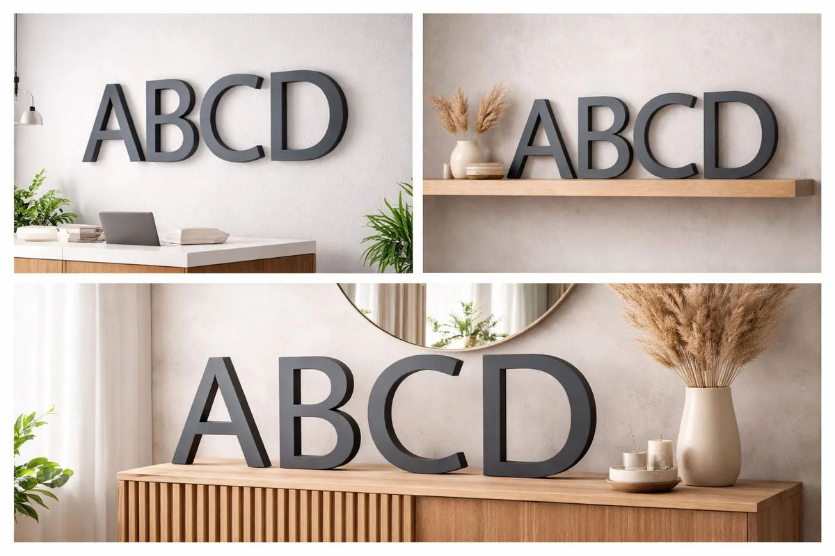 3D Buchstaben – Individuell kombinierbar für Logo & Schriftzug