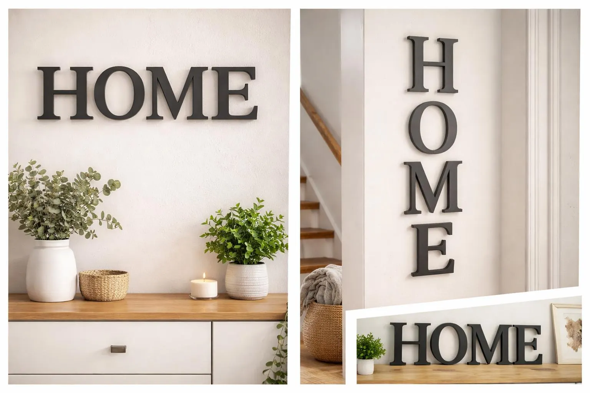 HOME – Dekorative 3D Buchstaben für dein Zuhause