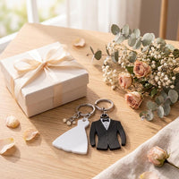 Schlüsselanhänger-Set „Braut & Bräutigam“