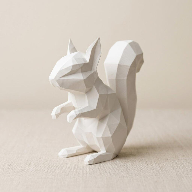 Geometrische Tierfigur 3D Druck | Low Poly Tier Deko | Moderne Skulptur | Tierfigur Geschenk Wohndeko Regal modern