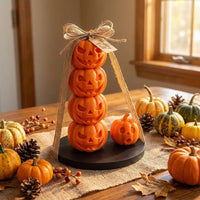 Kürbis Aufsteller 3D Druck | Herbst Tischdeko Halloween | Kürbis Figur Dekoration | Herbstdeko Aufsteller Deko Geschenk