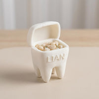 Milchzahndose personalisiert 3D Druck | Zahnbox mit Namen Baby | Milchzähne Box Geschenk | Personalisierte Zahndose Geburt Baby