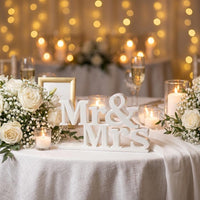 Mr and Mrs Tischdeko 3D Druck | Hochzeit Tischdekoration | Hochzeit Deko Aufsteller | Wedding Deko Geschenk Brautpaar