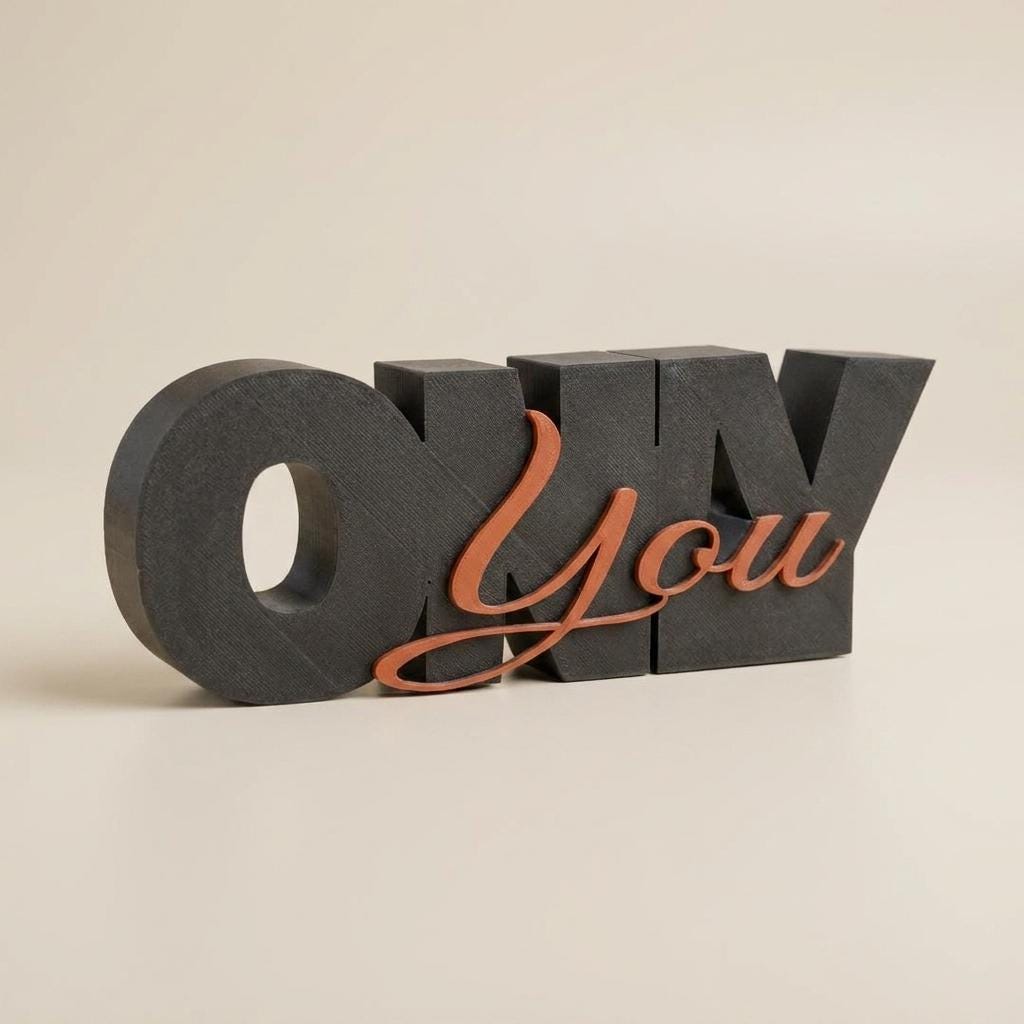 ONLY You – Personalisierte Liebes-Deko