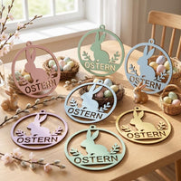 Oster Anhänger 3D Druck | Osterdeko zum Aufhängen | Osterstrauch Schmuck Hase | Ostern Dekoration Geschenk Frühling
