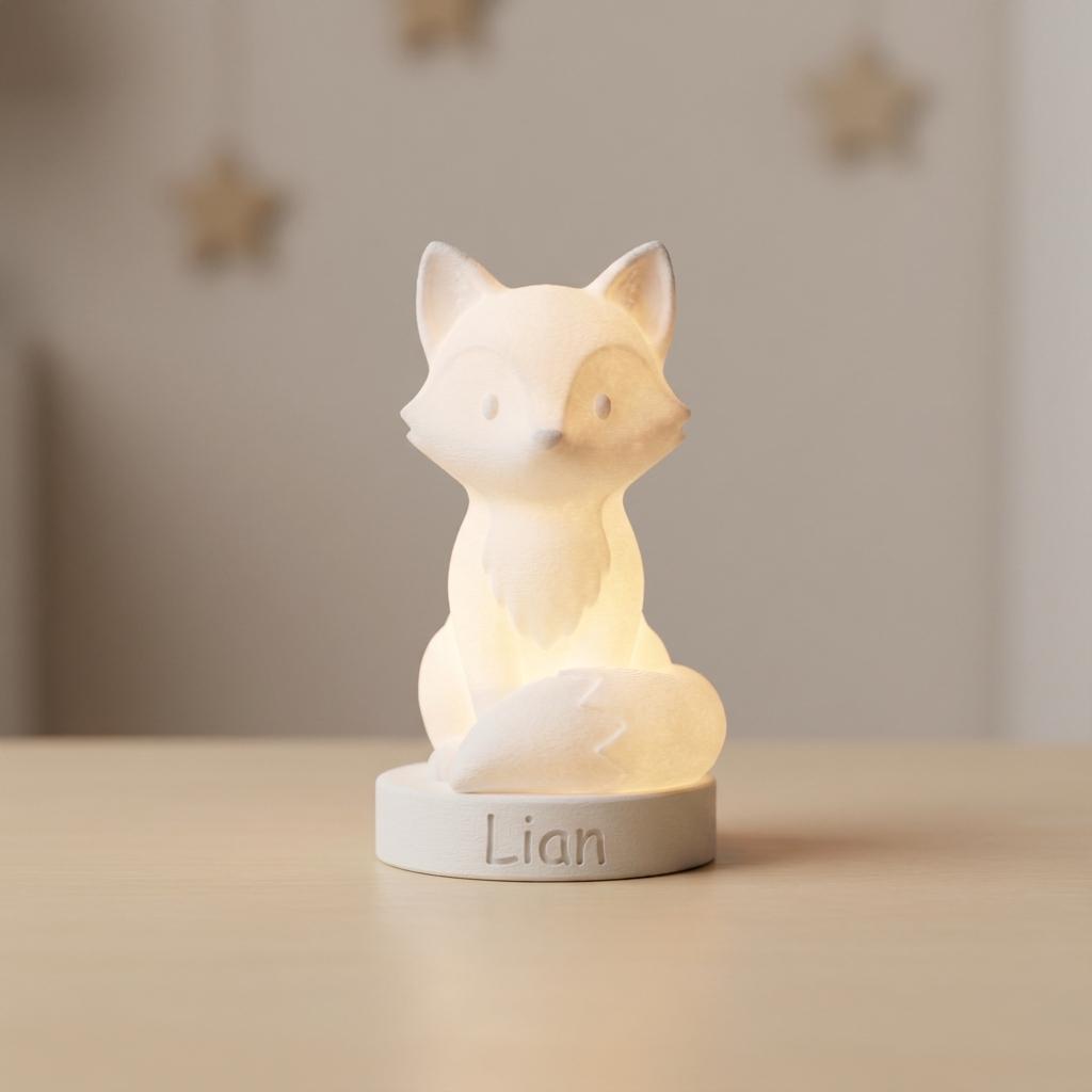 Tier Nachtlicht 3D Druck | LED Nachtlicht Kinder | Tier Lampe Kinderzimmer | Nachtlicht Geschenk Baby Deko