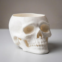 Totenkopf Deko 3D Druck | Skull Figur Gothic | Halloween Deko Schreibtisch | Totenschädel modern Geschenk