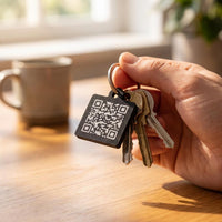 QR-Code Schlüsselanhänger personalisiert | Dein Link Foto oder Song als QR | 3D Druck Geschenk | Überraschung Anhänger