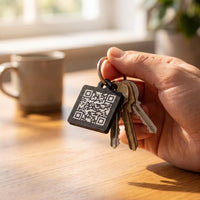 QR Code Schlüsselanhänger personalisiert – Bild 1