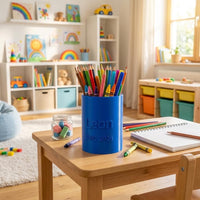 Geschenk zur Einschulung personalisiert, Stiftehalter mit Namen, Schulkind 2026, Geschenk Schulanfang Junge Mädchen, Schreibtisch Organizer