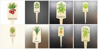 Pflanzenstecker personalisiert | Kräuterstecker 3D Druck | Gartenstecker Set | Pflanzenschilder Hochbeet Sommer