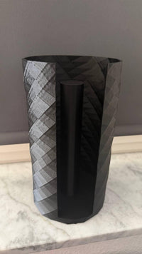 Küchenrollenhalter 3D Druck stehend, Papierrollenhalter Twist Design, moderne Küchen Deko, Küchenrollen Ständer, Farbe wählbar