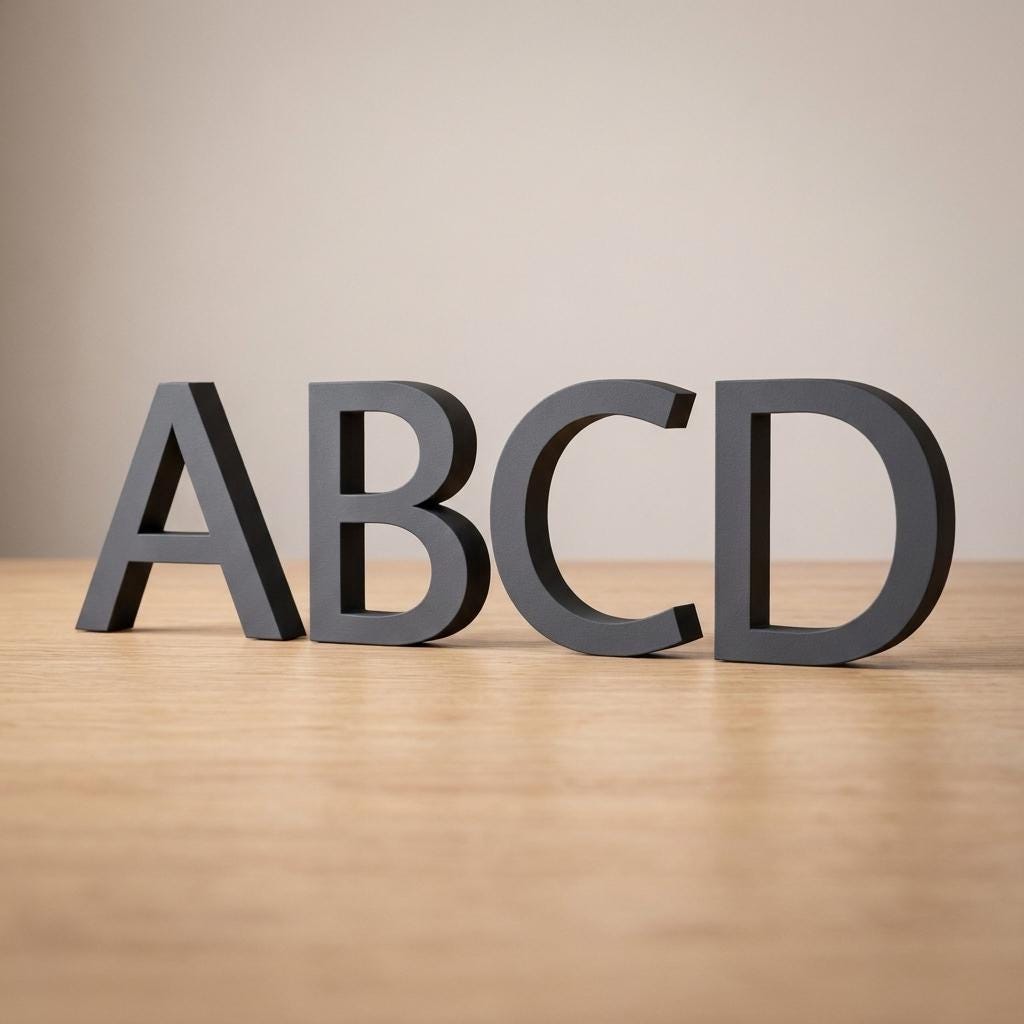 3D Buchstaben Deko | Individuelle Buchstaben 3D Druck | Deko Buchstaben Wort | Schriftzug personalisiert Geschenk Deko