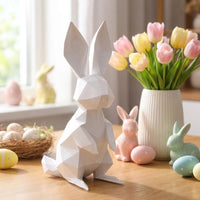 Deko-Hase im Polygon-Design