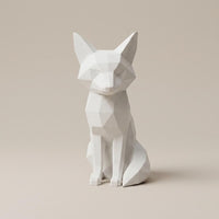 Fuchs Figur 3D Druck | Minimalistische Fuchs Skulptur | Deko Fuchs modern | Tierfigur Geschenk Wohndeko Regal
