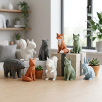 Geometrische Tierfigur 3D Druck | Low Poly Tier Deko | Moderne Skulptur | Tierfigur Geschenk Wohndeko Regal modern