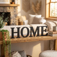 HOME Schriftzug 3D Druck | Home Deko Buchstaben | Wand Schriftzug Wohnzimmer | Home Sign Dekoration Geschenk modern