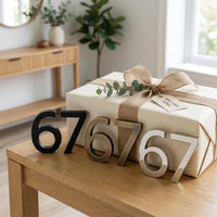 Hausnummer 3D Druck | Moderne Hausnummer Schild | Türnummer Deko | Hausnummer modern Outdoor Geschenk Einzug