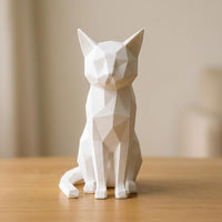 Katzen Figur 3D Druck | Moderne Katze Deko | Minimalistische Katzen Skulptur | Katzenliebhaber Geschenk Wohndeko Regal