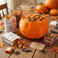 Kürbis Eimer 3D Druck | Halloween Süßigkeiten Eimer | Kürbis Behälter Deko | Halloween Aufbewahrung Kinder Geschenk
