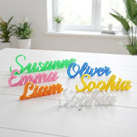 Namensaufsteller 3D Druck | Namen Schriftzug Deko | Personalisierter Name Aufsteller | Kinderzimmer Deko Geschenk Name