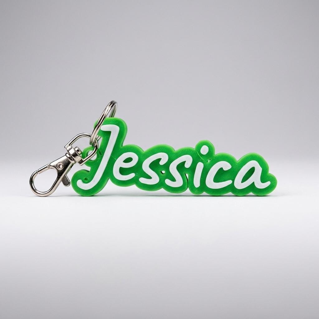 Schlüsselanhänger personalisiert 3D Druck | Schlüsselanhänger mit Namen | Geschenk personalisiert | Anhänger individuell Name