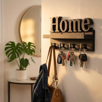 Schlüsselbrett 3D Druck | Schlüsselaufhänger Wand HOME | Schlüsselleiste Flur Deko | Schlüsselhalter Wand Geschenk Einzug