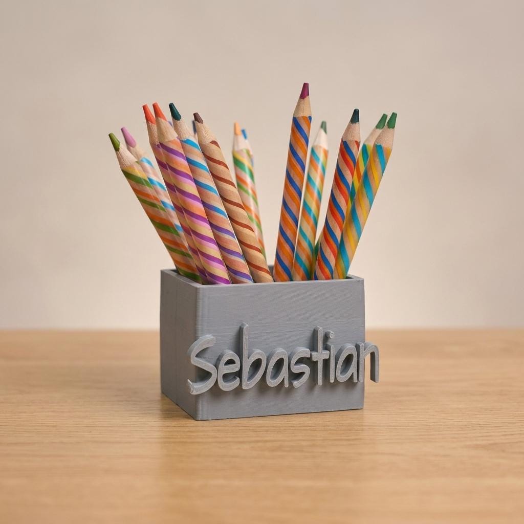 Stiftehalter 3D Druck | Stifteköcher Schreibtisch | Deko Stiftehalter modern | Schreibtisch Organizer Geschenk Büro