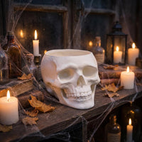 Totenkopf Deko 3D Druck | Skull Figur Gothic | Halloween Deko Schreibtisch | Totenschädel modern Geschenk