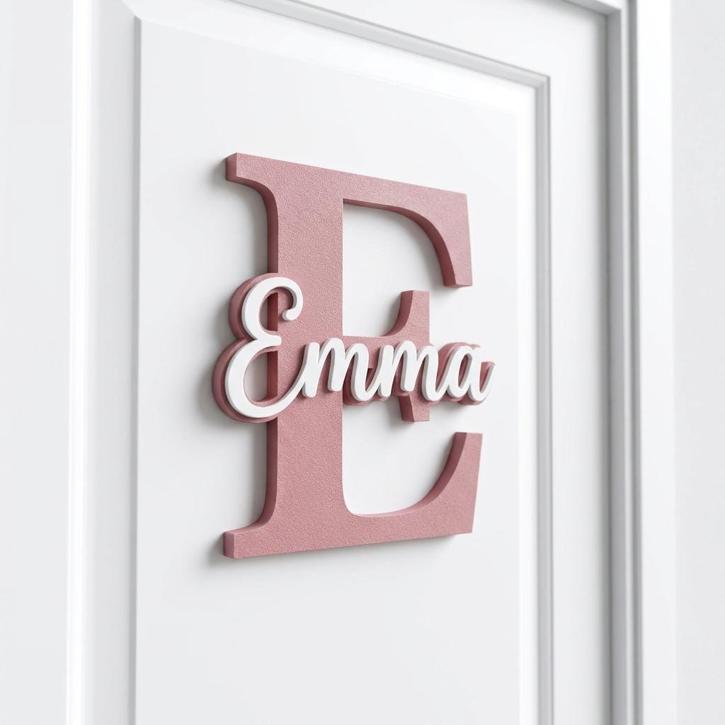 Türschild personalisiert 3D Druck | Namensschild Tür | Kinderzimmer Türschild | Türschild mit Namen Deko Geschenk