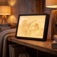 Lithophane Bild mit Rahmen | Foto Lichtbild personalisiert | LED Foto Geschenk | Persönliches Bild 3D Druck | Erinnerung Geschenk
