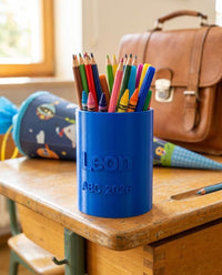Geschenk zur Einschulung personalisiert, Stiftehalter mit Namen, Schulkind 2026, Geschenk Schulanfang Junge Mädchen, Schreibtisch Organizer