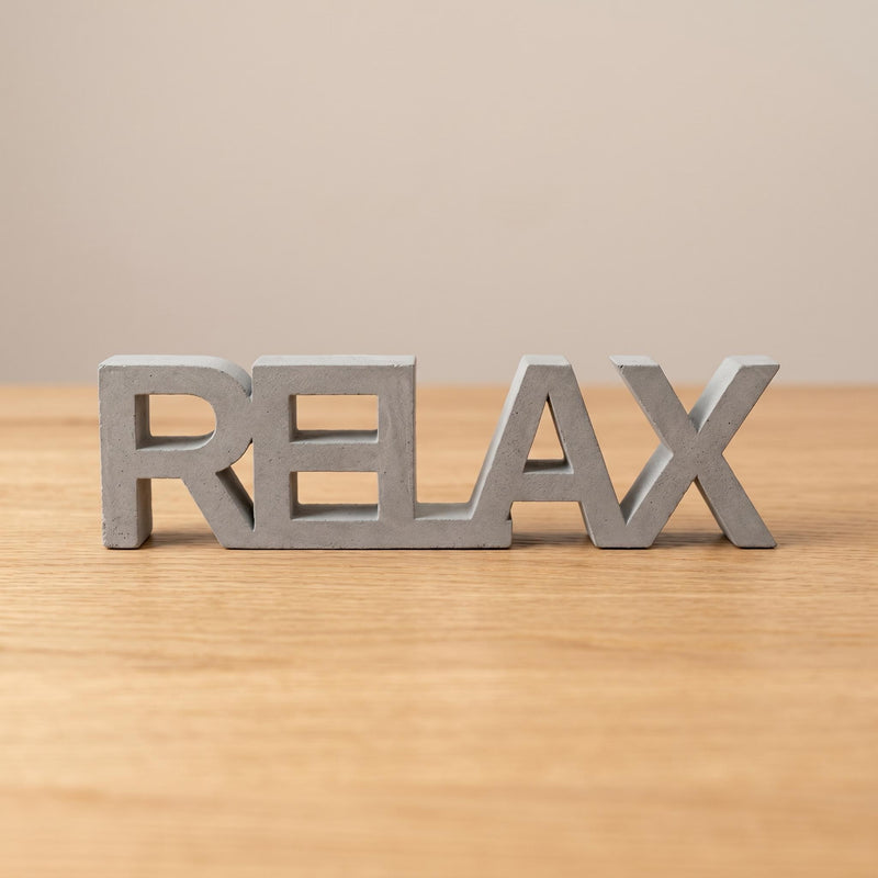 RELAX Schriftzug 3D Druck | Badezimmer Deko Buchstaben | Wellness Wohndeko personalisiert | Geschenk Entspannung