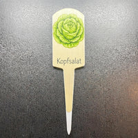 Pflanzenstecker 6er Set Sorten frei wählbar, Kräuterschilder mit Motiv 3D & UV-Druck, Beetstecker Gemüsebeet personalisiert, Geschenk