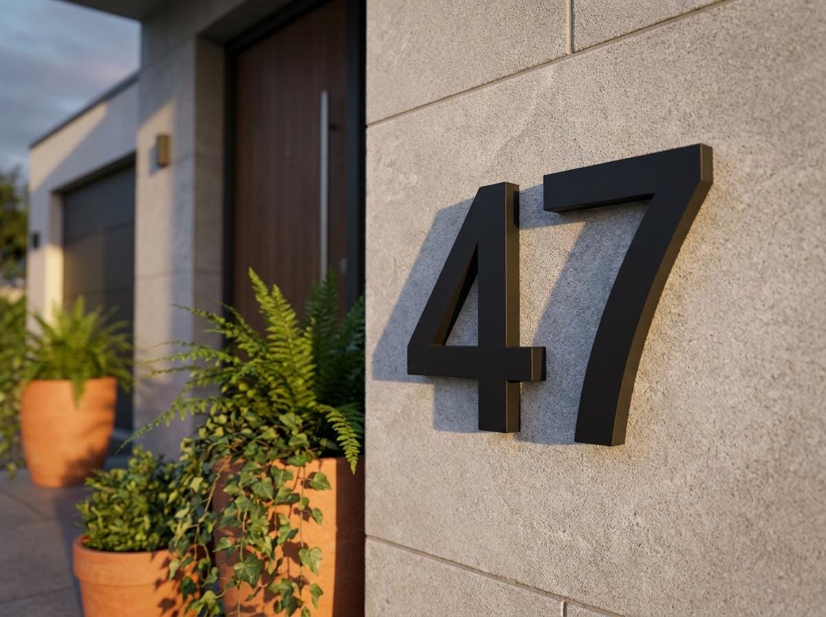 Hausnummer 3D Druck | Moderne Hausnummer Schild | Türnummer Deko | Hausnummer modern Outdoor Geschenk Einzug