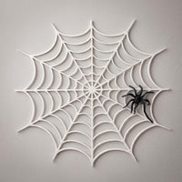 Spinnennetz Halloween Deko 3D Druck | Wanddeko Spinne | Fensterdeko Halloween | Gruseldeko Spinne Netz